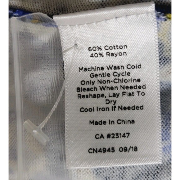 Talbots Paisley Cardigan Sweater 3X Plus Petite NEW - The Talbots Classics Blue - Picture 6 of 9